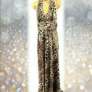 COPY - XSCAPE BY JOANNA CHEN ANIMAL PRINT DRESS